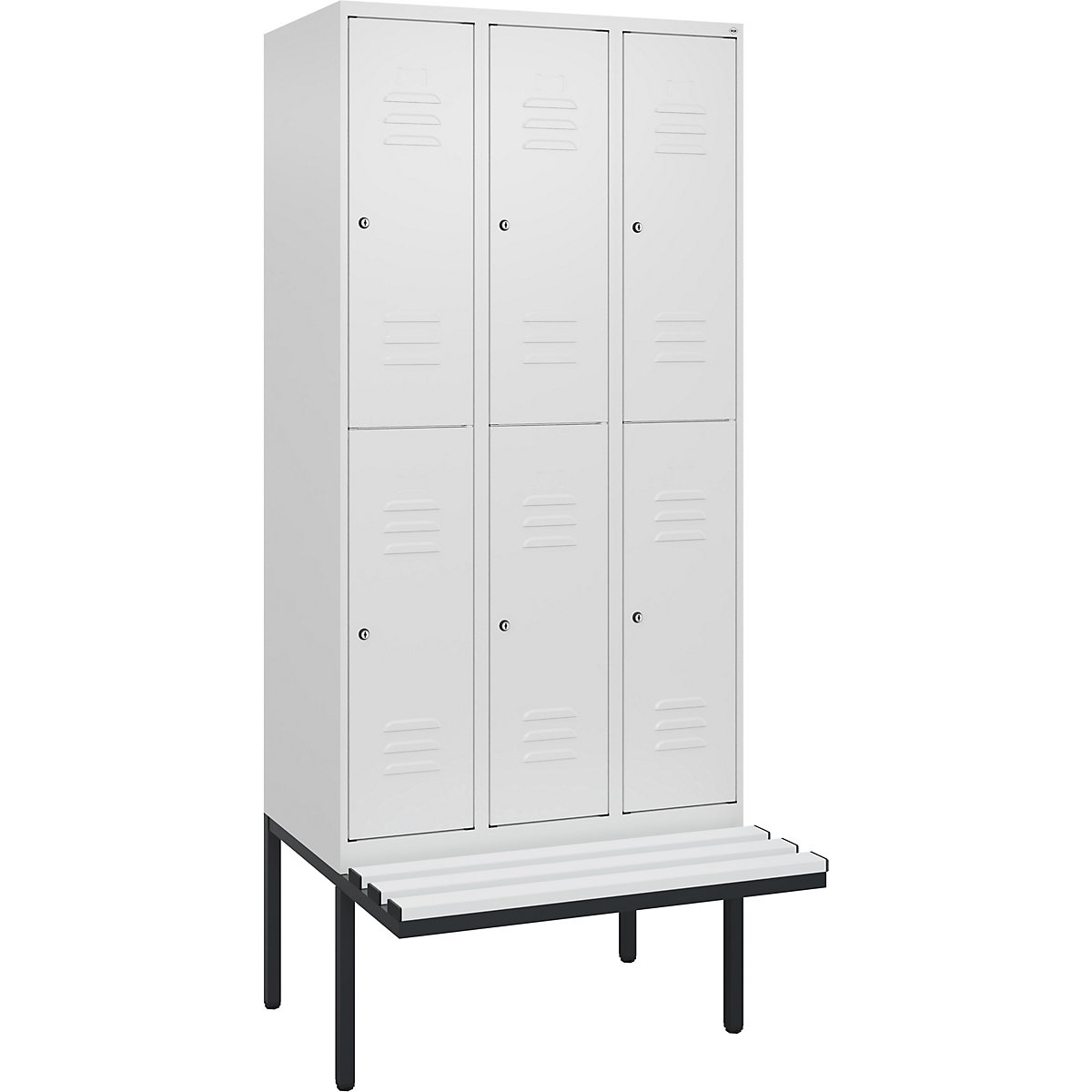 Vestiar cu două niveluri Classic PLUS cu bancă – C+P (Imagine produs 2)-1