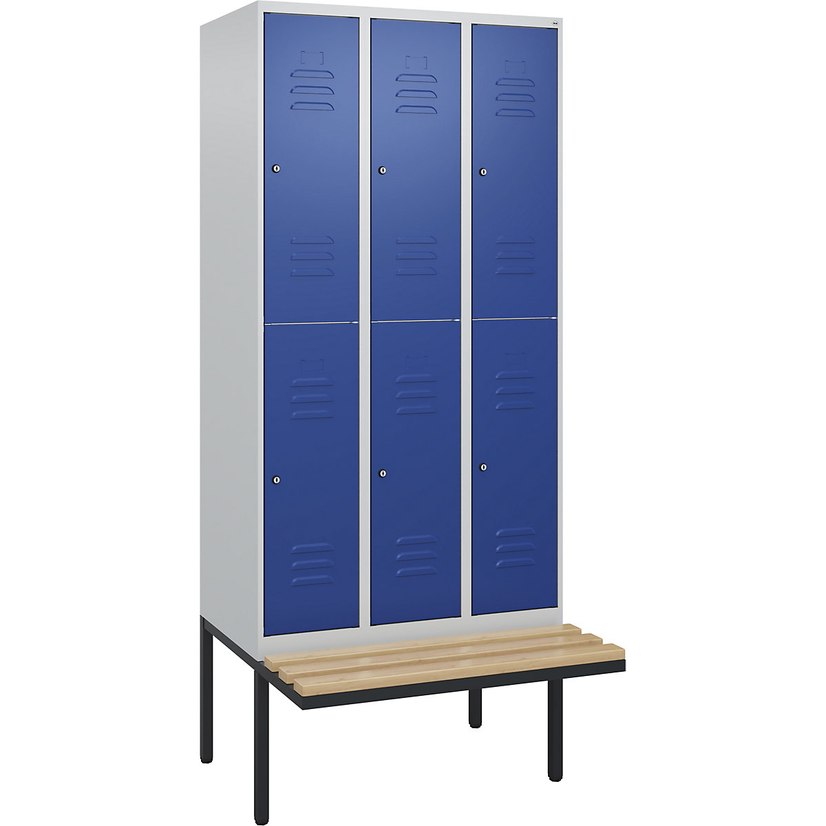 Vestiar cu două niveluri Classic PLUS cu bancă – C+P (Imagine produs 2)-1