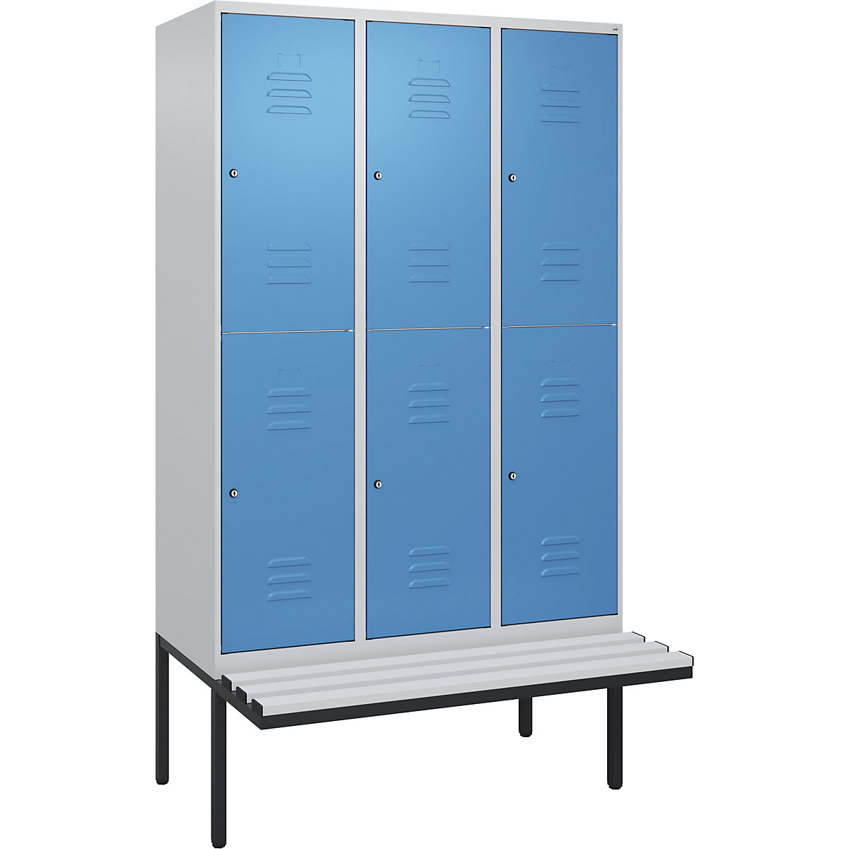 Vestiar cu două niveluri Classic PLUS cu bancă – C+P (Imagine produs 3)-2