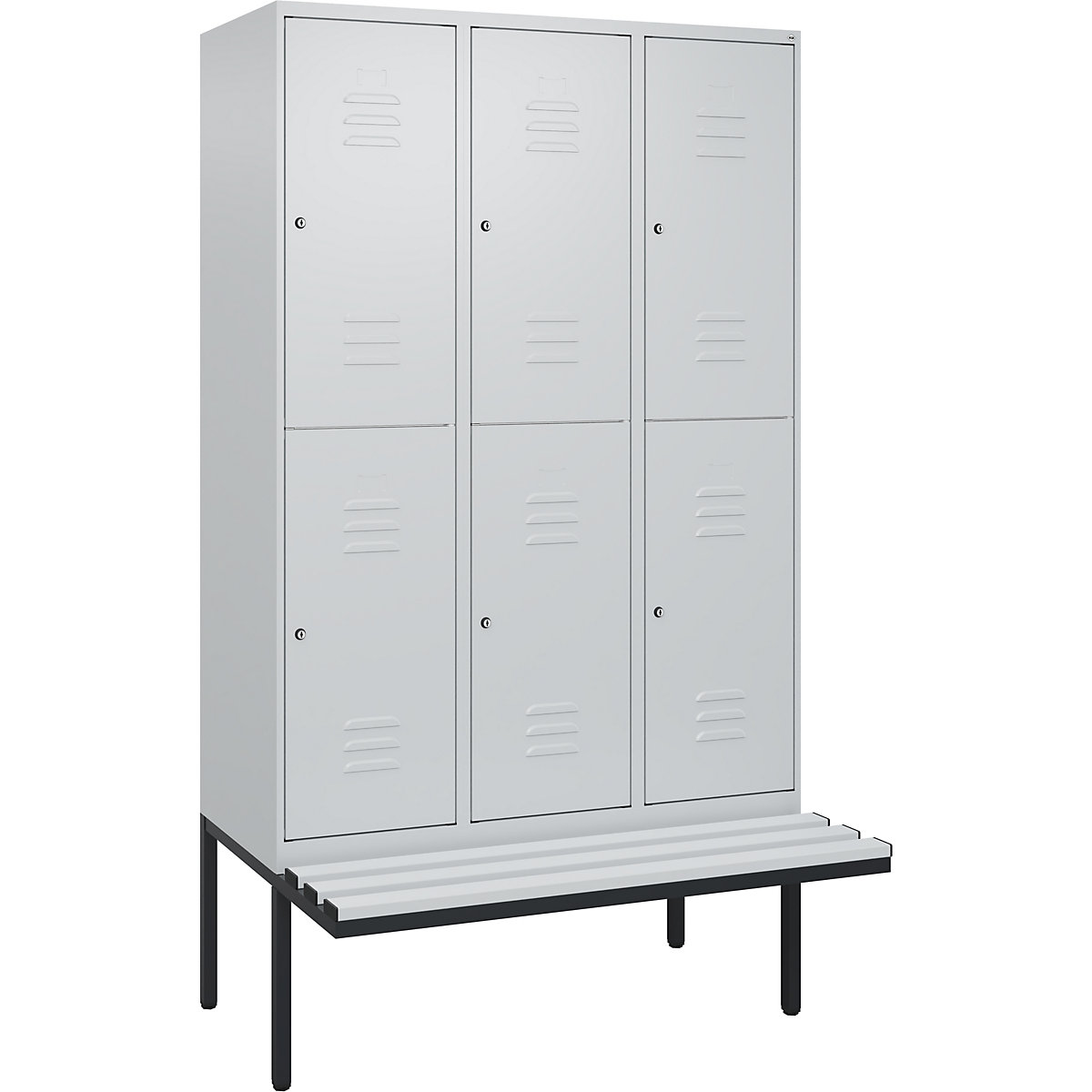 Vestiar cu două niveluri Classic PLUS cu bancă – C+P (Imagine produs 2)-1