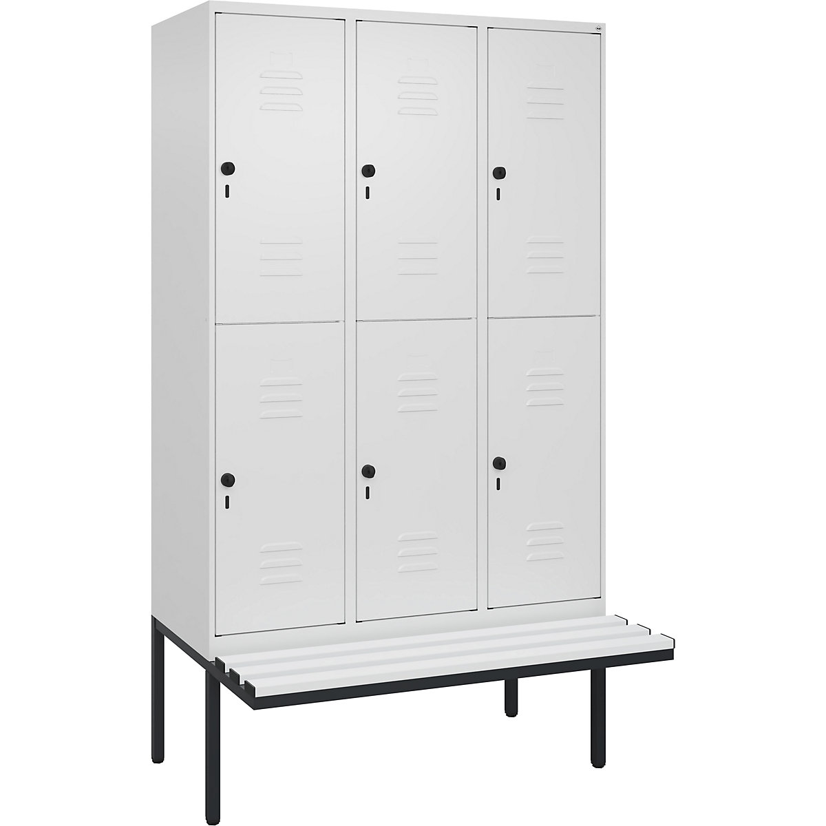 Vestiar cu două niveluri Classic PLUS cu bancă – C+P (Imagine produs 3)-2