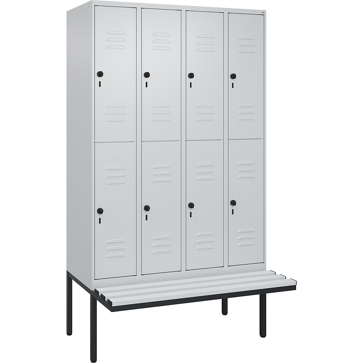 Vestiar cu două niveluri Classic PLUS cu bancă – C+P (Imagine produs 2)-1