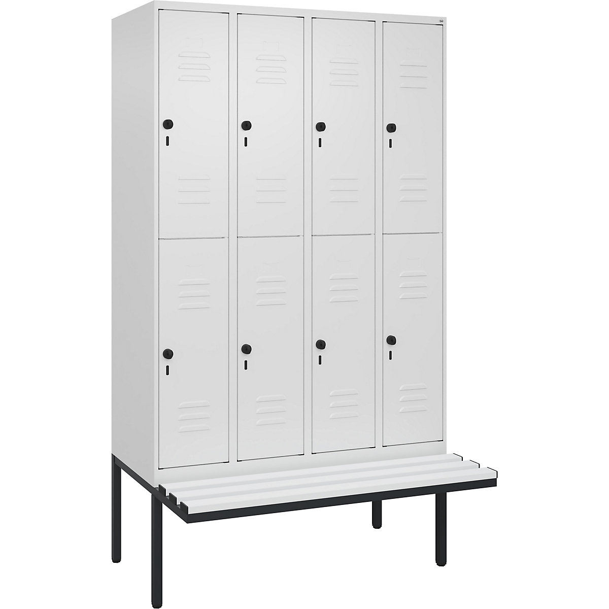 Vestiar cu două niveluri Classic PLUS cu bancă – C+P (Imagine produs 3)-2