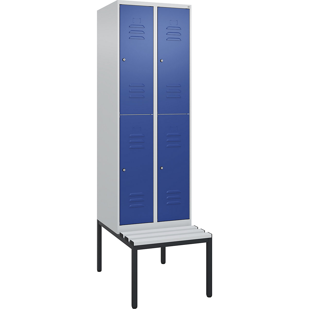 Vestiar cu două niveluri Classic PLUS cu bancă – C+P (Imagine produs 2)-1