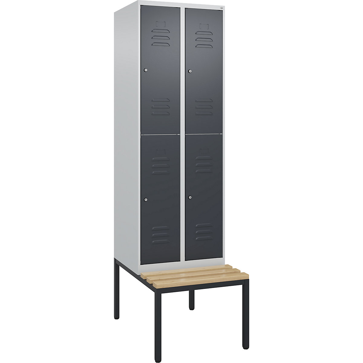 Vestiar cu două niveluri Classic PLUS cu bancă – C+P (Imagine produs 2)-1