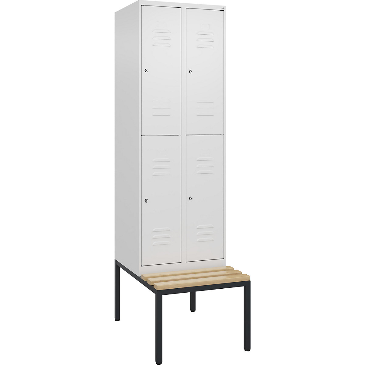 Vestiar cu două niveluri Classic PLUS cu bancă – C+P (Imagine produs 2)-1