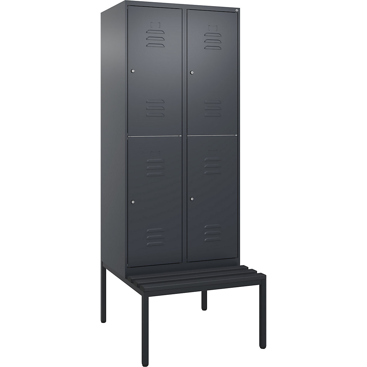 Vestiar cu două niveluri Classic PLUS cu bancă – C+P (Imagine produs 2)-1