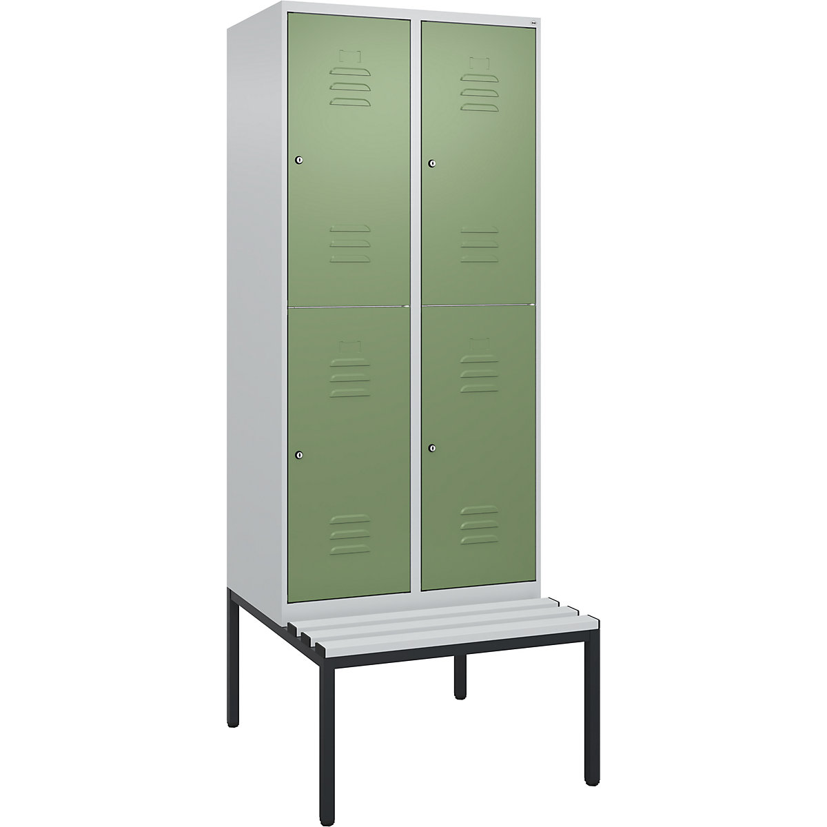 Vestiar cu două niveluri Classic PLUS cu bancă – C+P (Imagine produs 2)-1