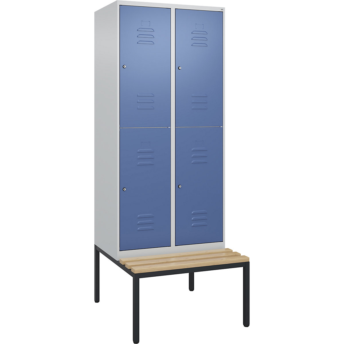 Vestiar cu două niveluri Classic PLUS cu bancă – C+P (Imagine produs 2)-1