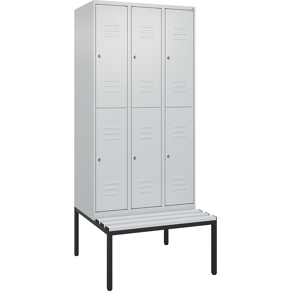 Vestiar cu două niveluri Classic PLUS cu bancă – C+P (Imagine produs 2)-1