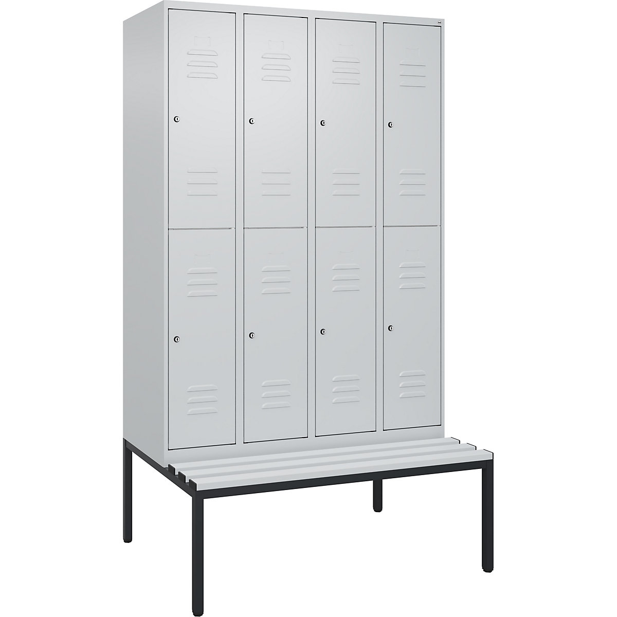 Vestiar cu două niveluri Classic PLUS cu bancă – C+P (Imagine produs 2)-1