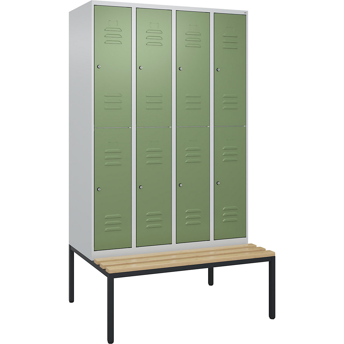 Vestiar cu două niveluri Classic PLUS cu bancă – C+P (Imagine produs 2)-1