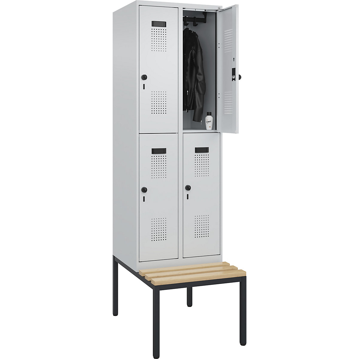 Vestiar cu două niveluri Evolo PLUS cu bancă (Imagine produs 3)-2