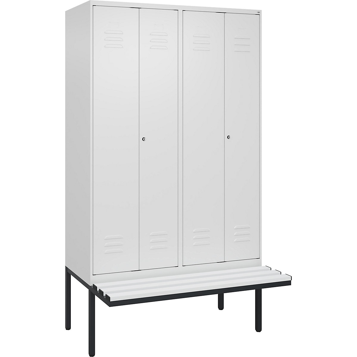 Vestiar pentru haine curate și murdare Classic PLUS cu bancă – C+P (Imagine produs 2)-1