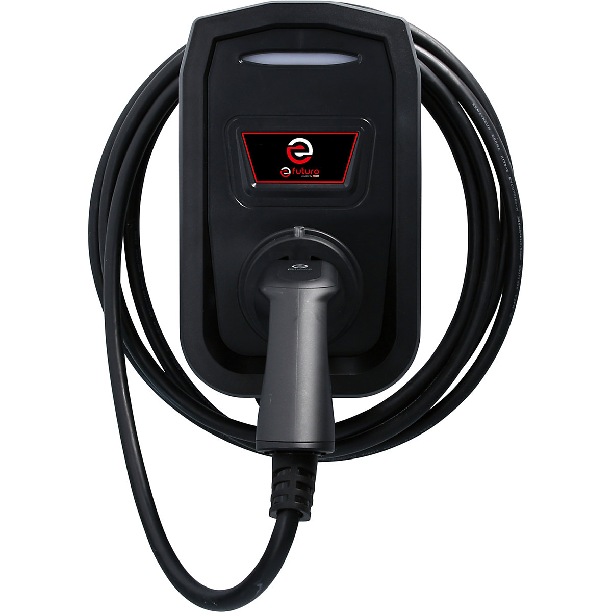 efuturo Wallbox mit Typ-2-Ladekabel, 1 Phase, ohne RFID-Zugangskontrolle, mit Stromzähler, bis zu 3,7 kW