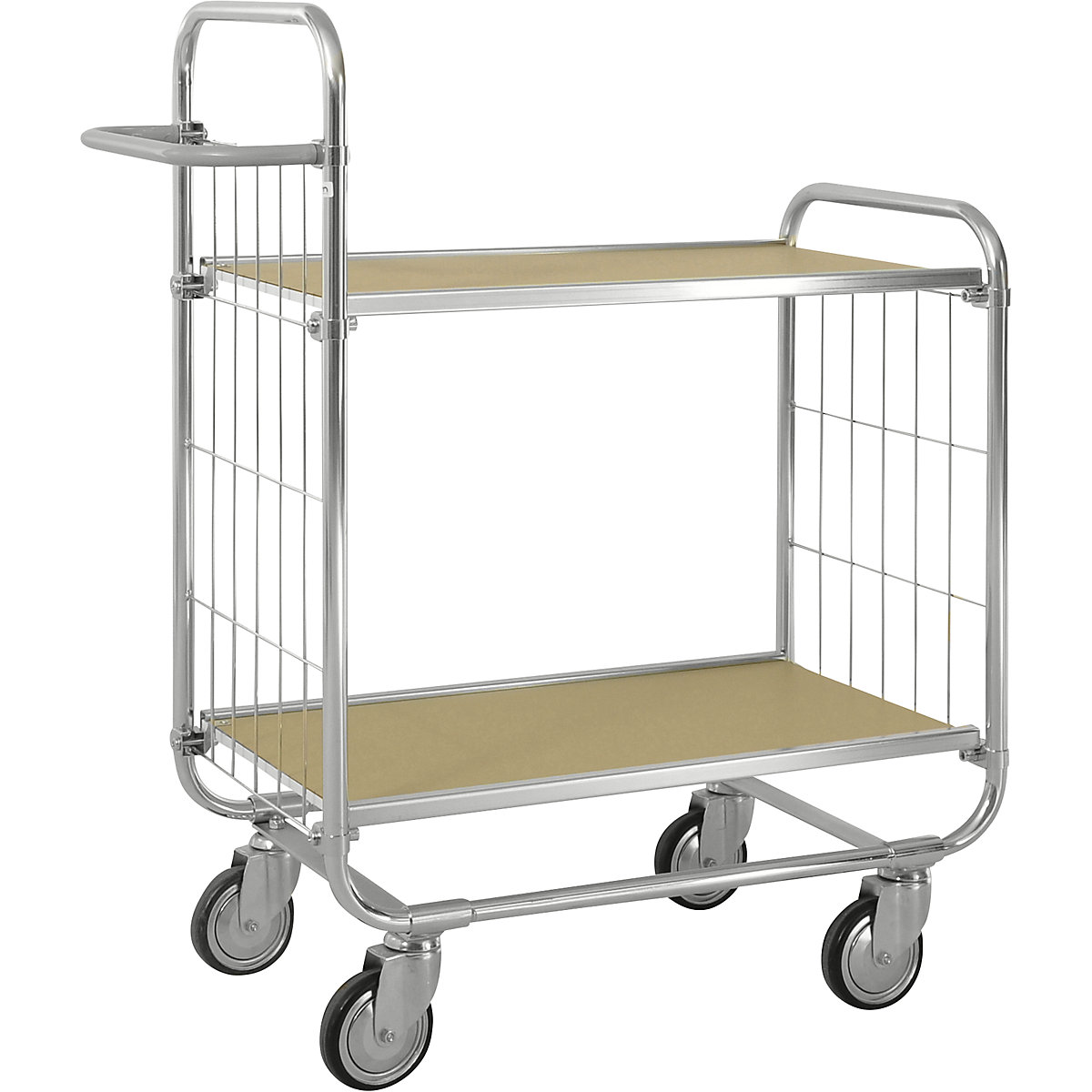 Kongamek ESD-Etagenwagen, mit 2 Böden, 4 Rollen, Länge 1195 mm, BxH 470 x 1120 mm, ab 2 Stk
