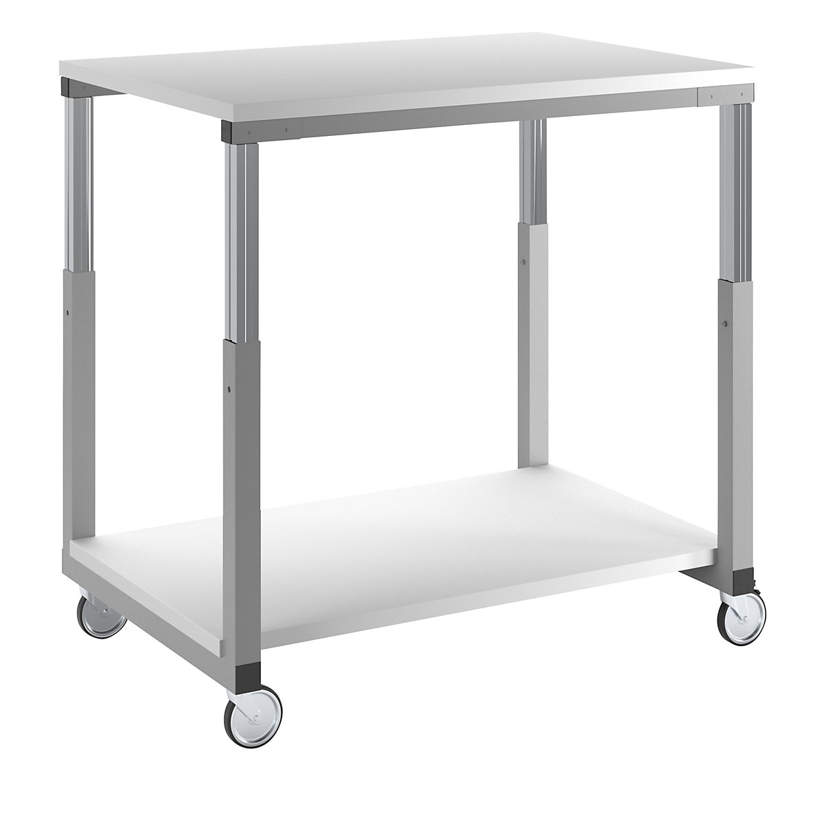 ESD table trolley – RAU, melamine panel, LxW 1000 x 700 mm-1