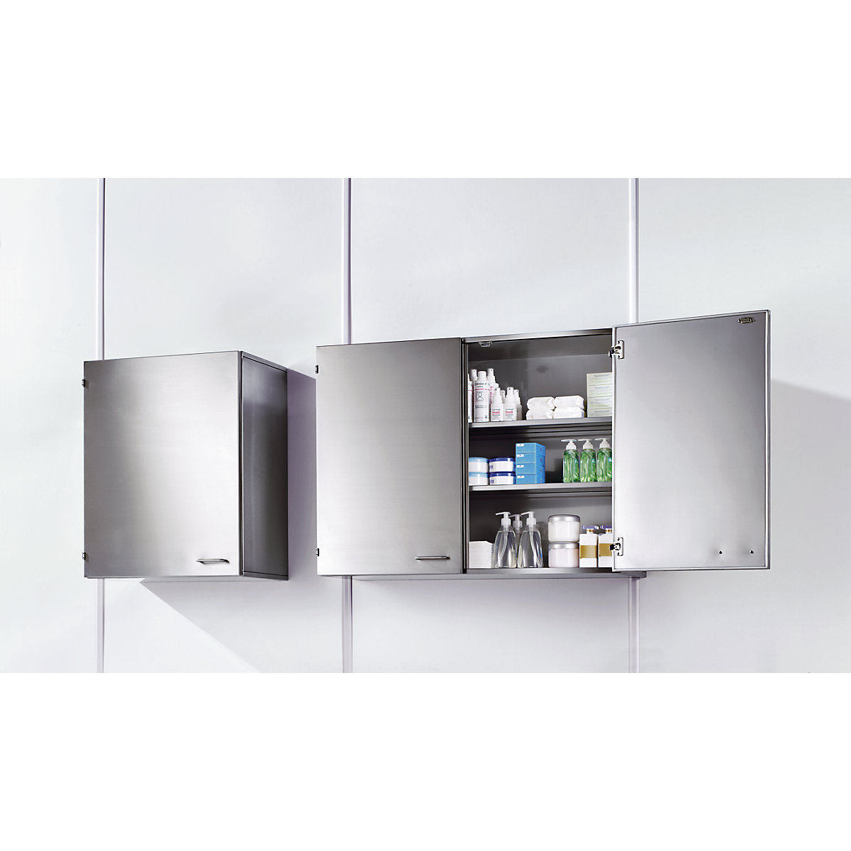Cleanroom wall mounted cupboard made of stainless steel (Product illustration 9)-8