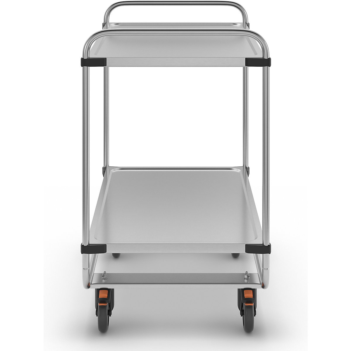 Cărucior din inox pentru servire, montat (Imagine produs 3)-2