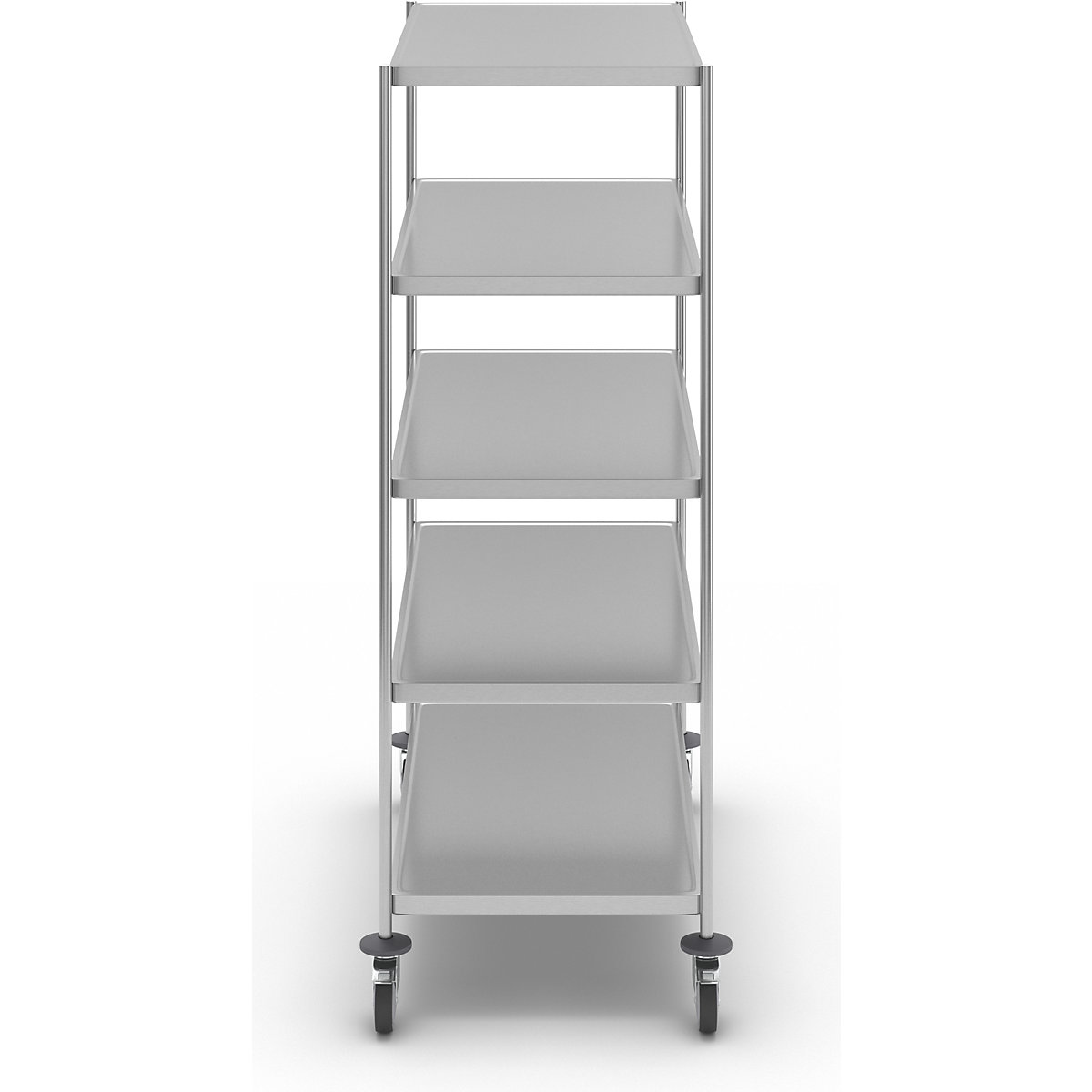 Cărucior etajat din inox, sudat – Kongamek (Imagine produs 4)-3