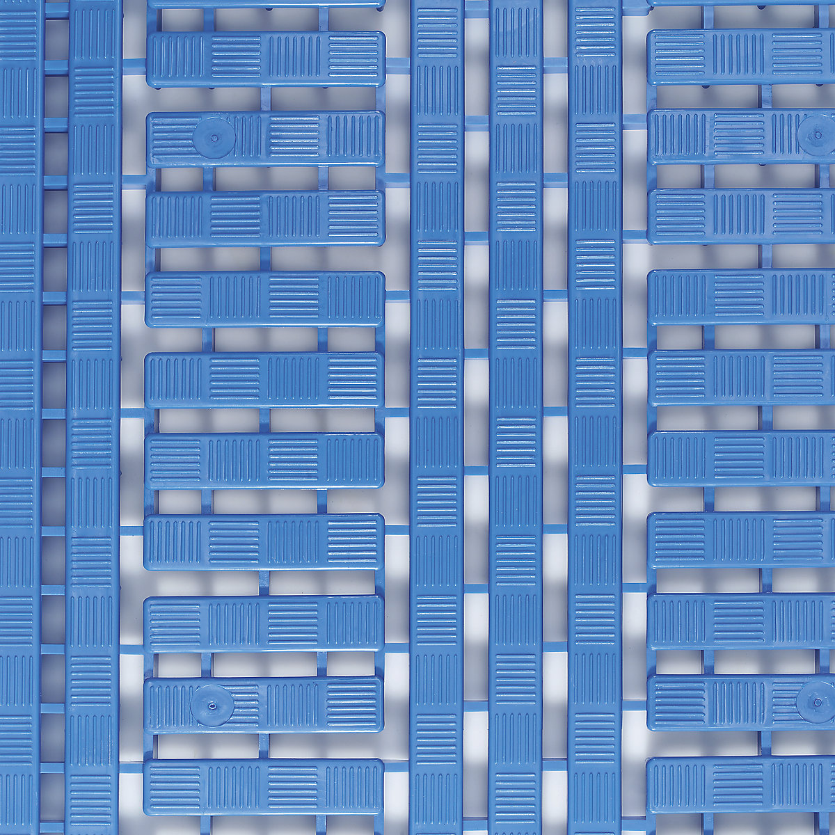 Grătar din plastic pentru pardoseală, polietilenă – COBA, lung. x lăț. 1200 x 600 mm, amb. 5 bucăți, albastru-0