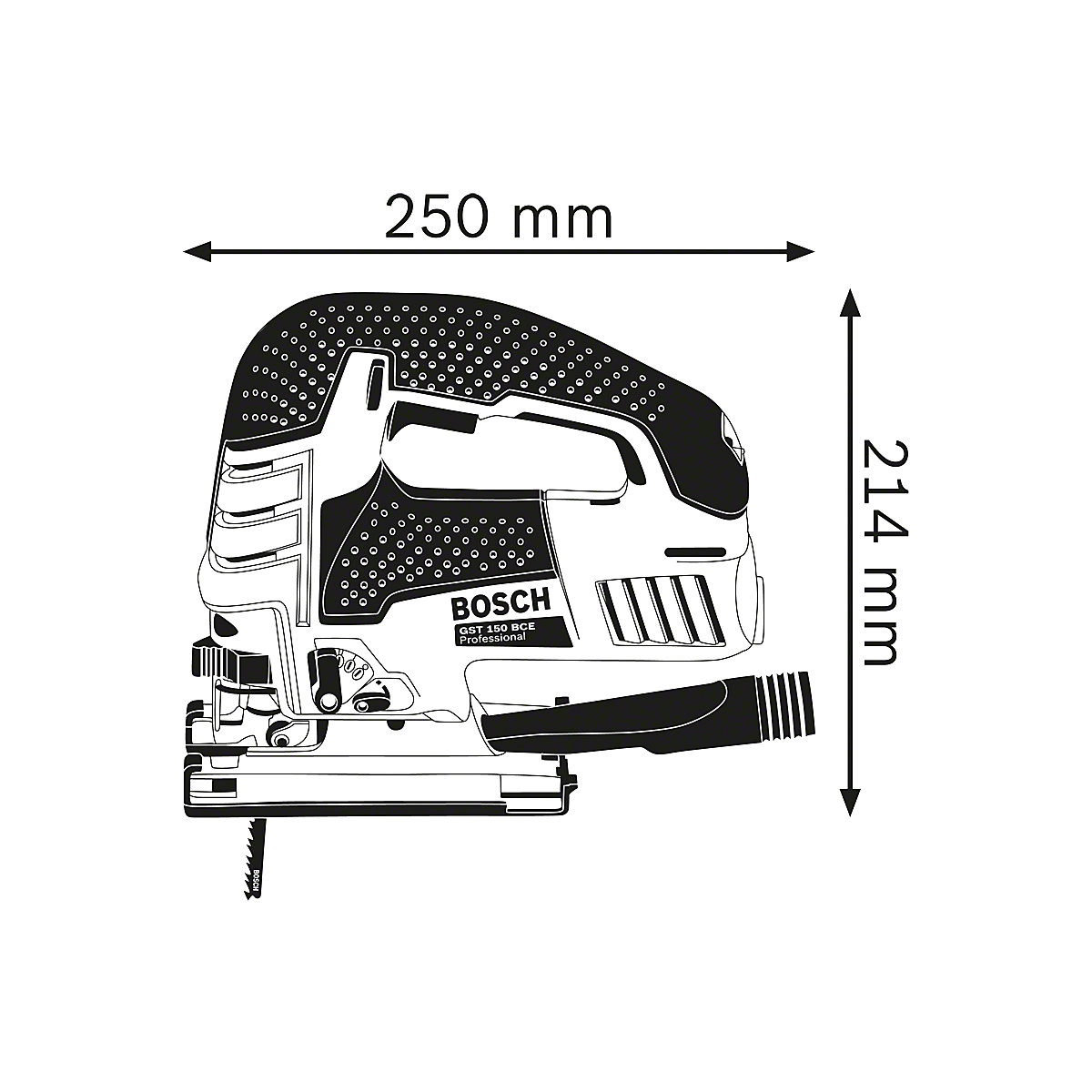 Děrovka GST 150 BCE Professional – Bosch (Obrázek výrobku 5)-4