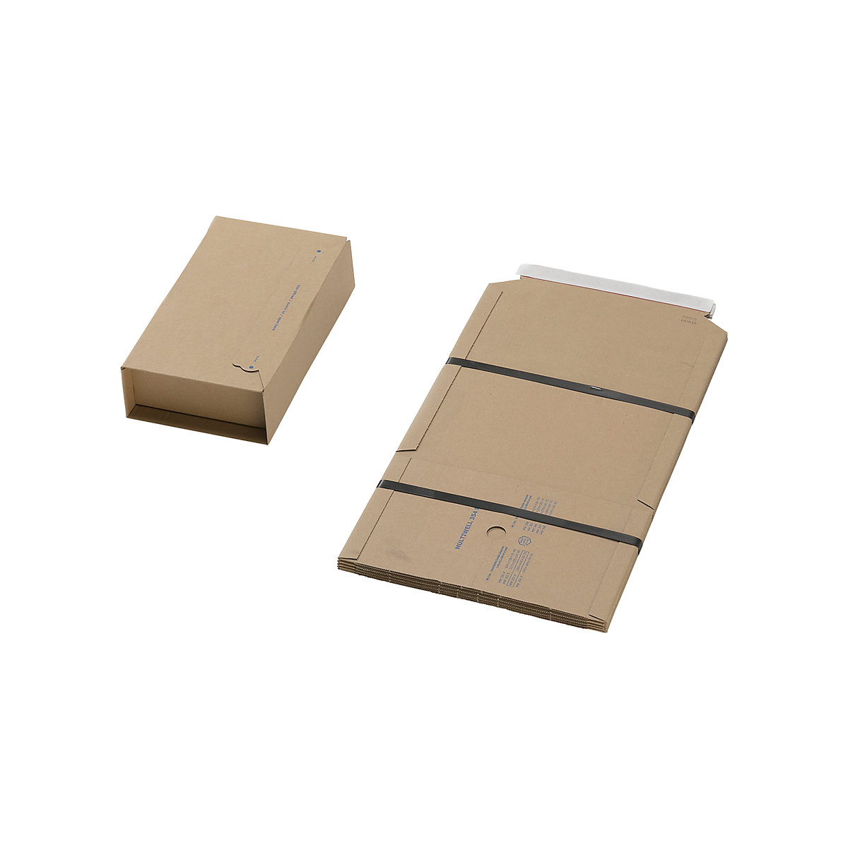 Embalagem universal e para livros – eurokraft basic, embalagem de 50 unidades, dimensões interiores CxL 245 x 165 mm-3