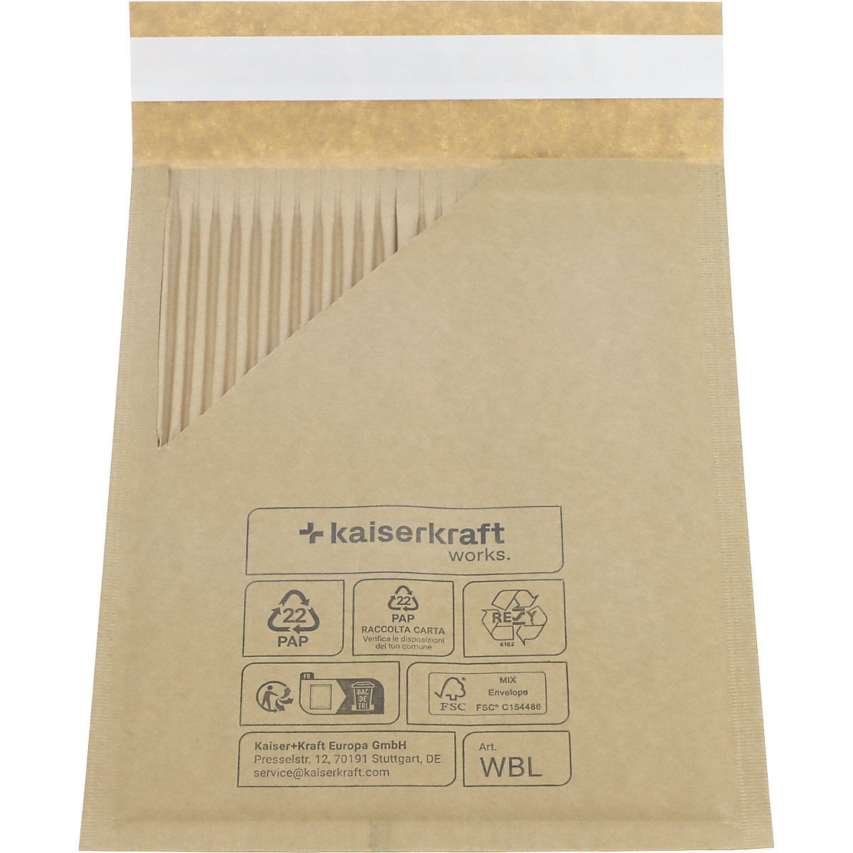 Pochette d'expédition Wavebag™ Light - ratioform terra