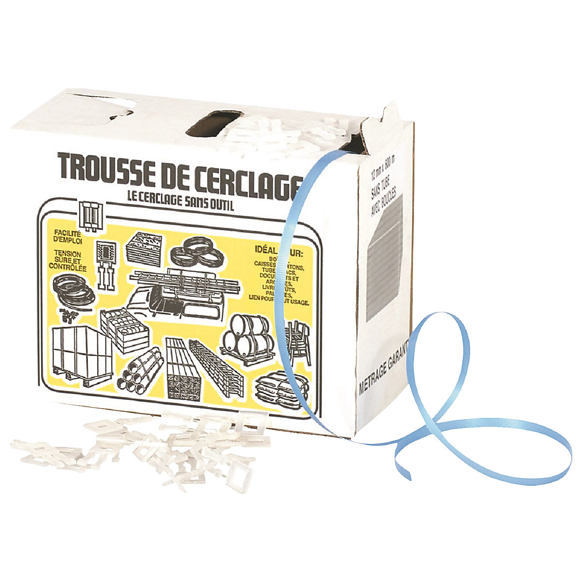 Kit de cerclage, feuillard en polypropylène – ratioform economy