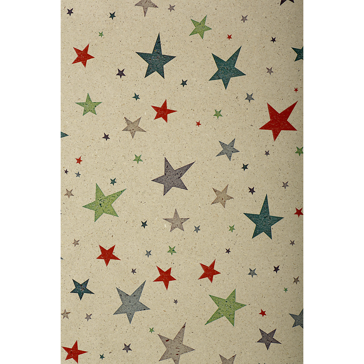 Papier cadeau – ratioform terra, papier d'herbe, L x l 25 m x 750 mm, étoiles-1