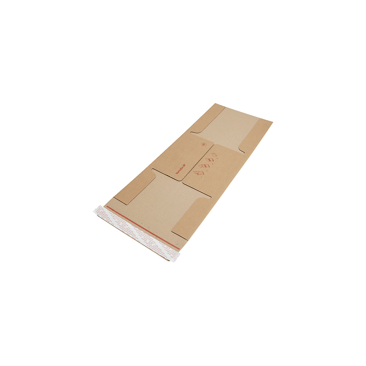 Emballage pour livre Variofix – flow, fermeture autocollante, marron, L x l 225 x 225 mm, hauteur de remplissage 0 – 60 mm, à partir de 300 pièces-2
