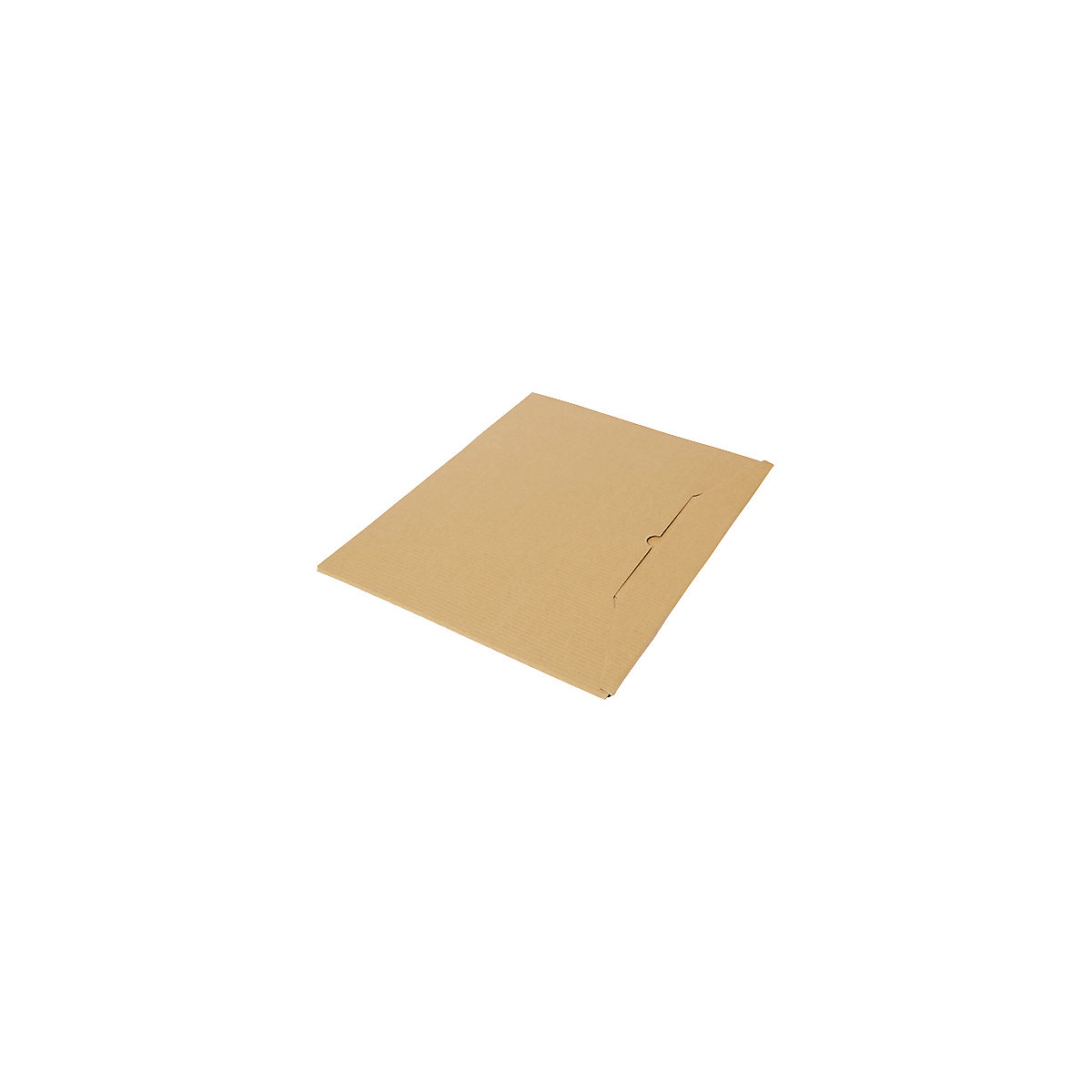 Enveloppe carton pour documents plats et calendriers, 1 cannelure, L x l x h int. 560 x 500 x 10 mm, marron, à partir de 100 pièces-3