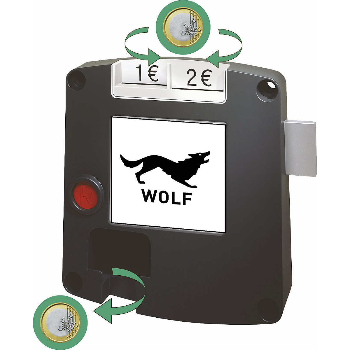 Cerradura de depósito retornable SAFE-O-MAT – Wolf (Imagen del producto 2)-1