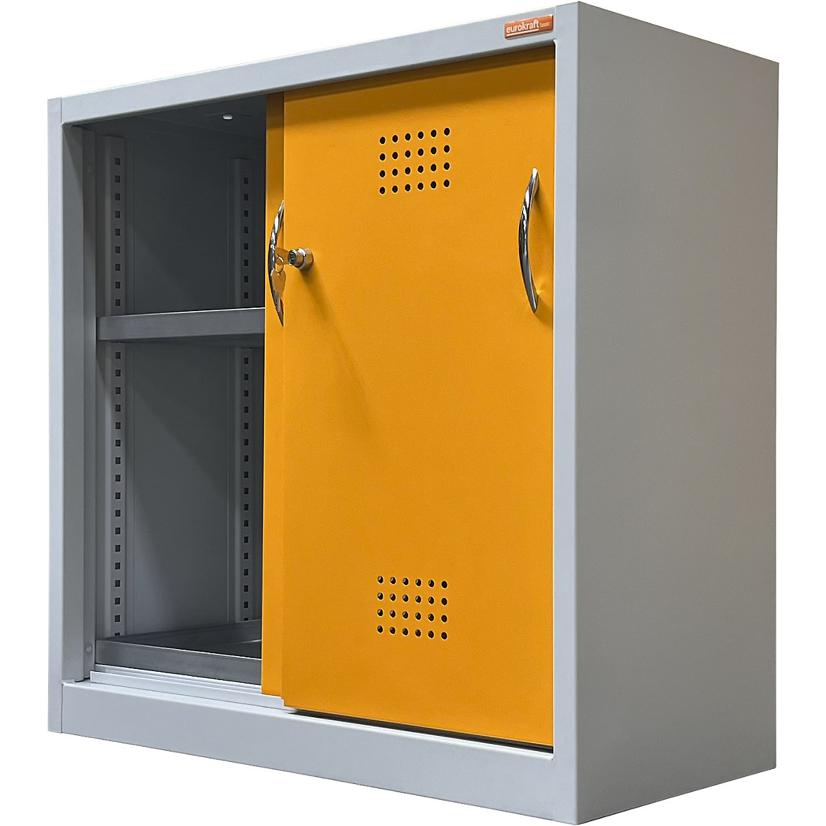 Armario ecológico con puertas correderas – eurokraft basic (Imagen del producto 4)-3