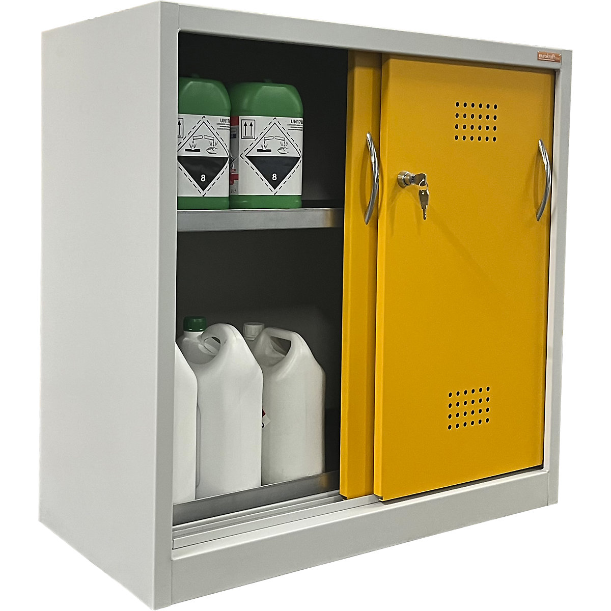 Armario ecológico con puertas correderas – eurokraft basic (Imagen del producto 5)-4