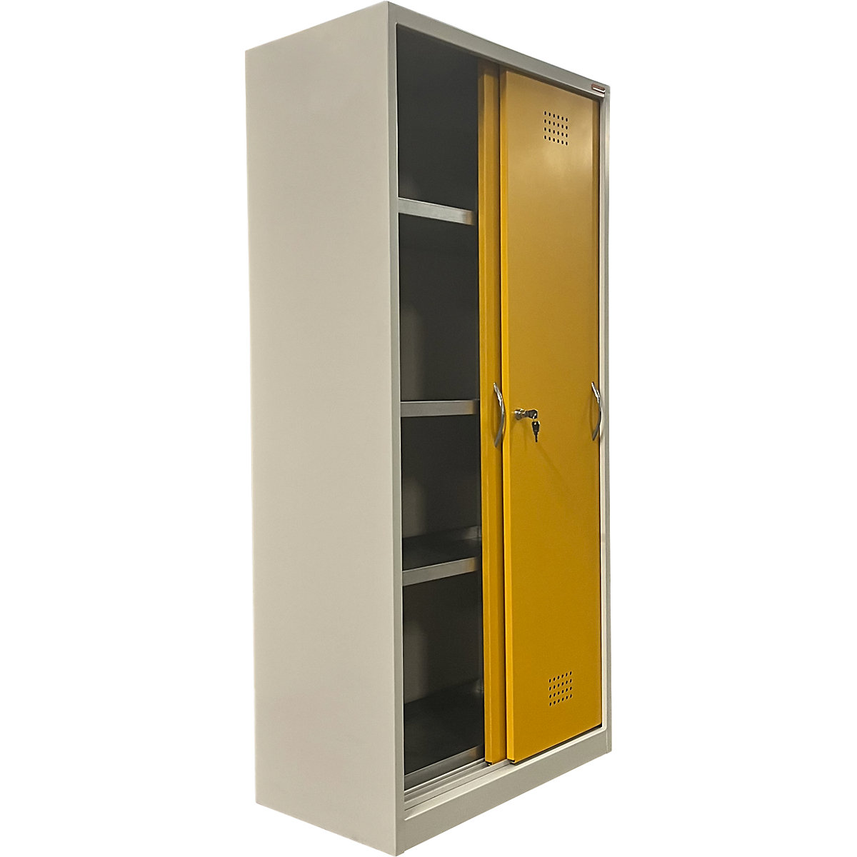Armario ecológico con puertas correderas – eurokraft basic (Imagen del producto 3)-2