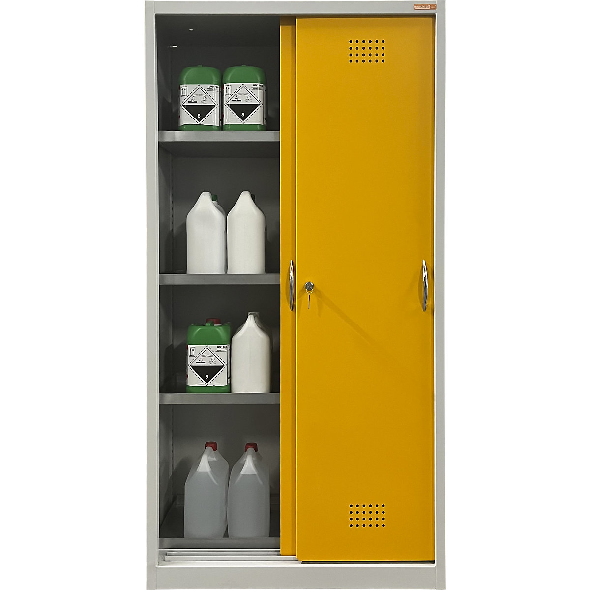 Armario ecológico con puertas correderas – eurokraft basic (Imagen del producto 5)-4