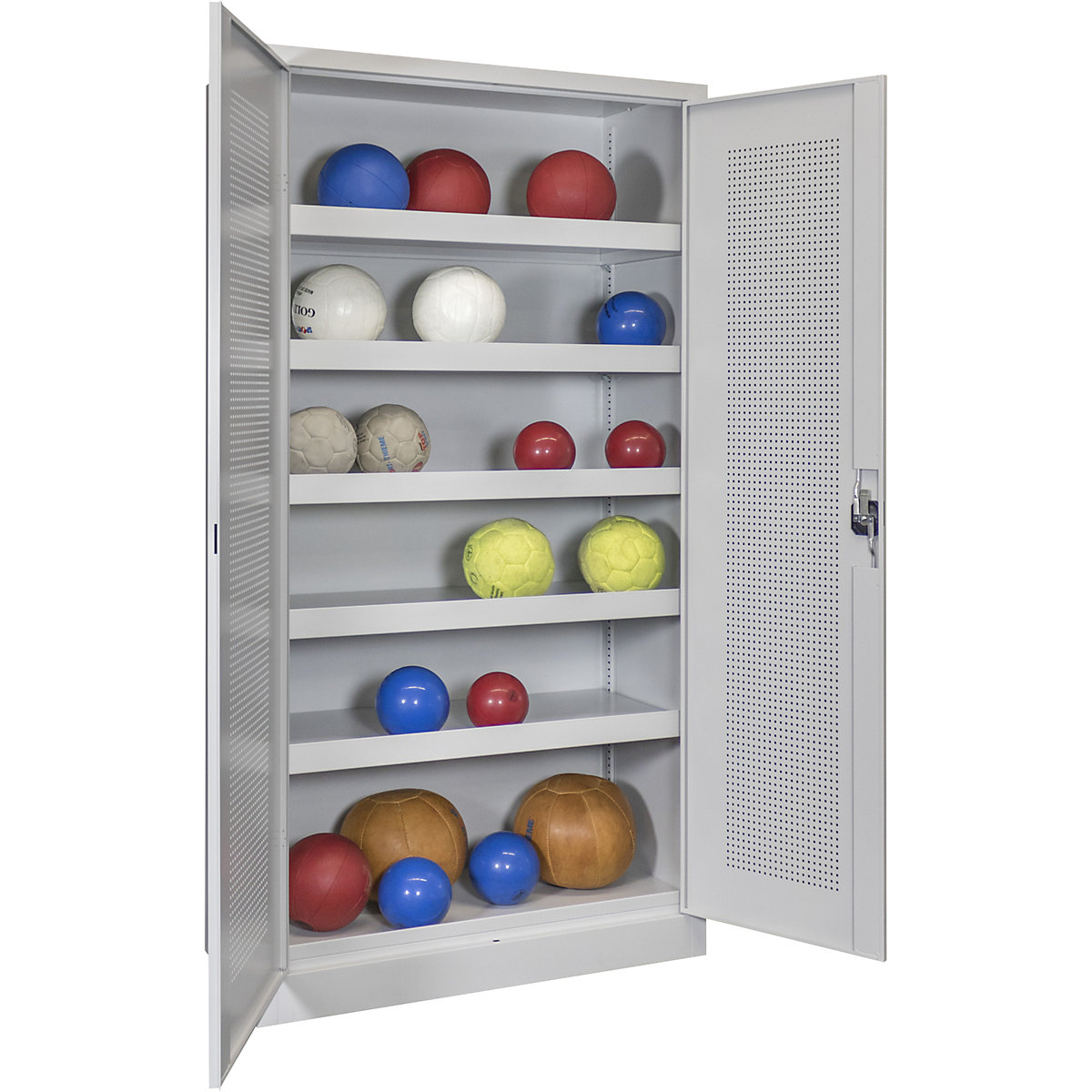 Armario de puertas batientes para balones, altura 1950 mm – Pavoy