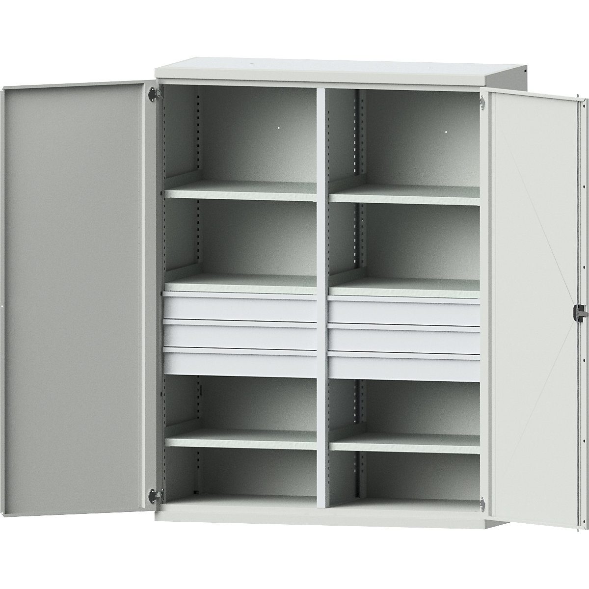 Armario para cargas pesadas JUMBO de chapa de acero – eurokraft pro