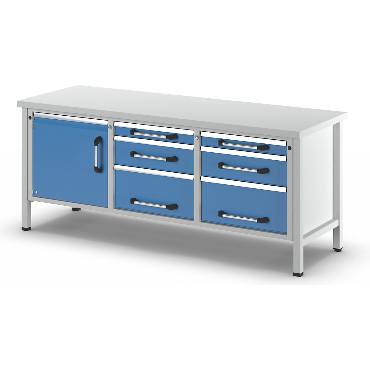 Bancada de trabalho, estrutura modular – eurokraft pro (Imagem do produto 5)-4