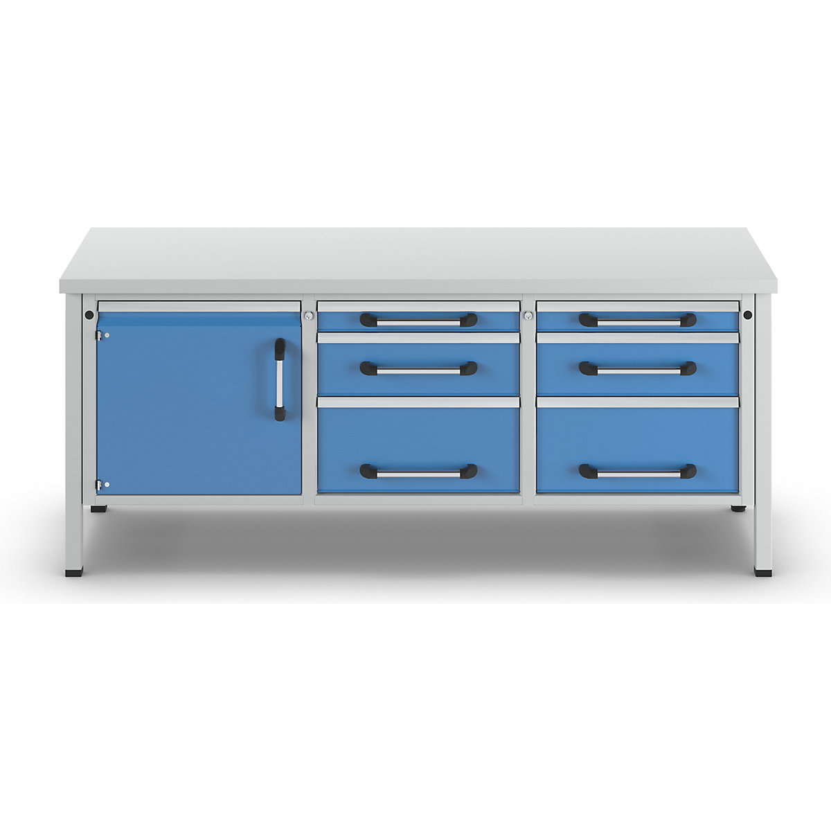 Bancada de trabalho, estrutura modular – eurokraft pro (Imagem do produto 6)-5