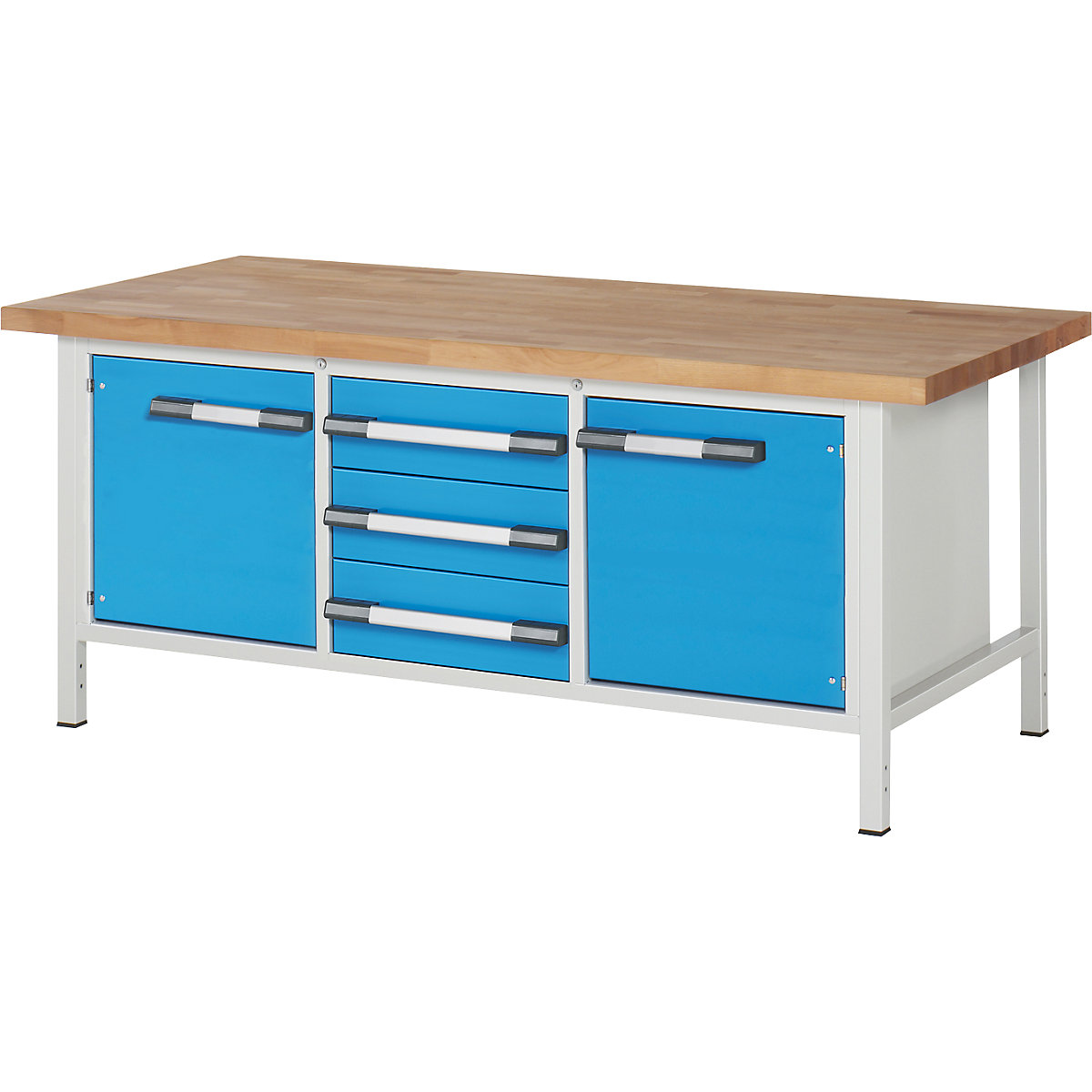 Bancada de trabalho, estrutura modular série 8000 - eurokraft pro