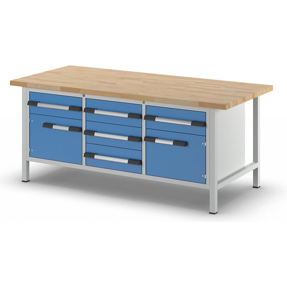 Bancada de trabalho, estrutura modular série 8000 – eurokraft pro (Imagem do produto 7)-6