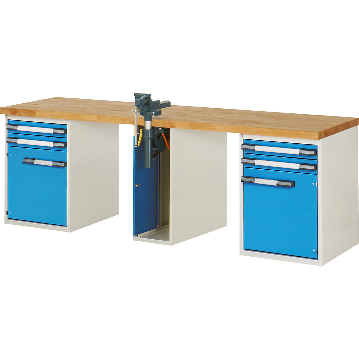 Bancada de trabalho, sistema modular série 7000 - eurokraft pro