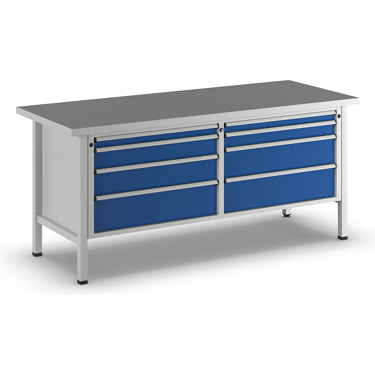 Bancadas de trabalho com 2000 mm de largura, estrutura modular – ANKE