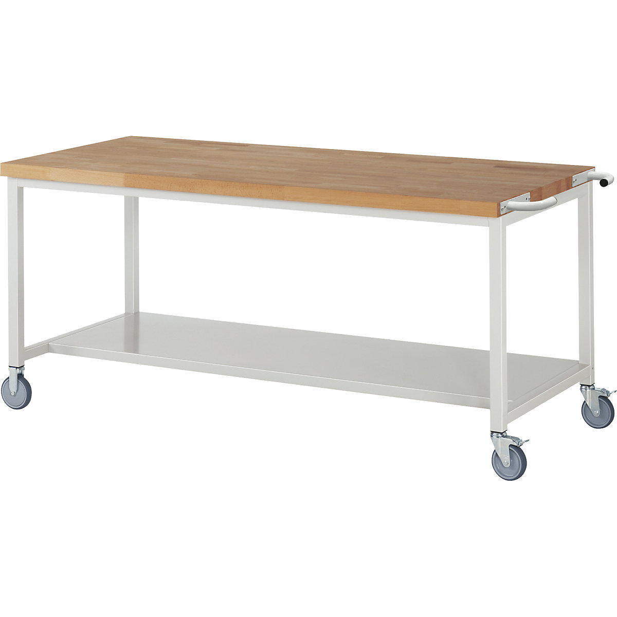 Bancada de trabalho com rodas Série 8000, estrutura modular – eurokraft pro