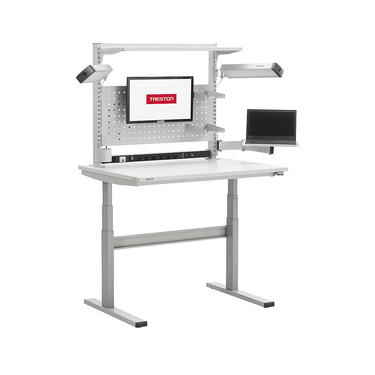 Mesa de trabalho, ajuste elétrico da altura – Treston (Imagem do produto 2)-1