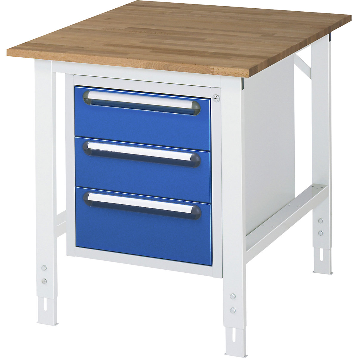 Mesa de trabalho com armário de gavetas