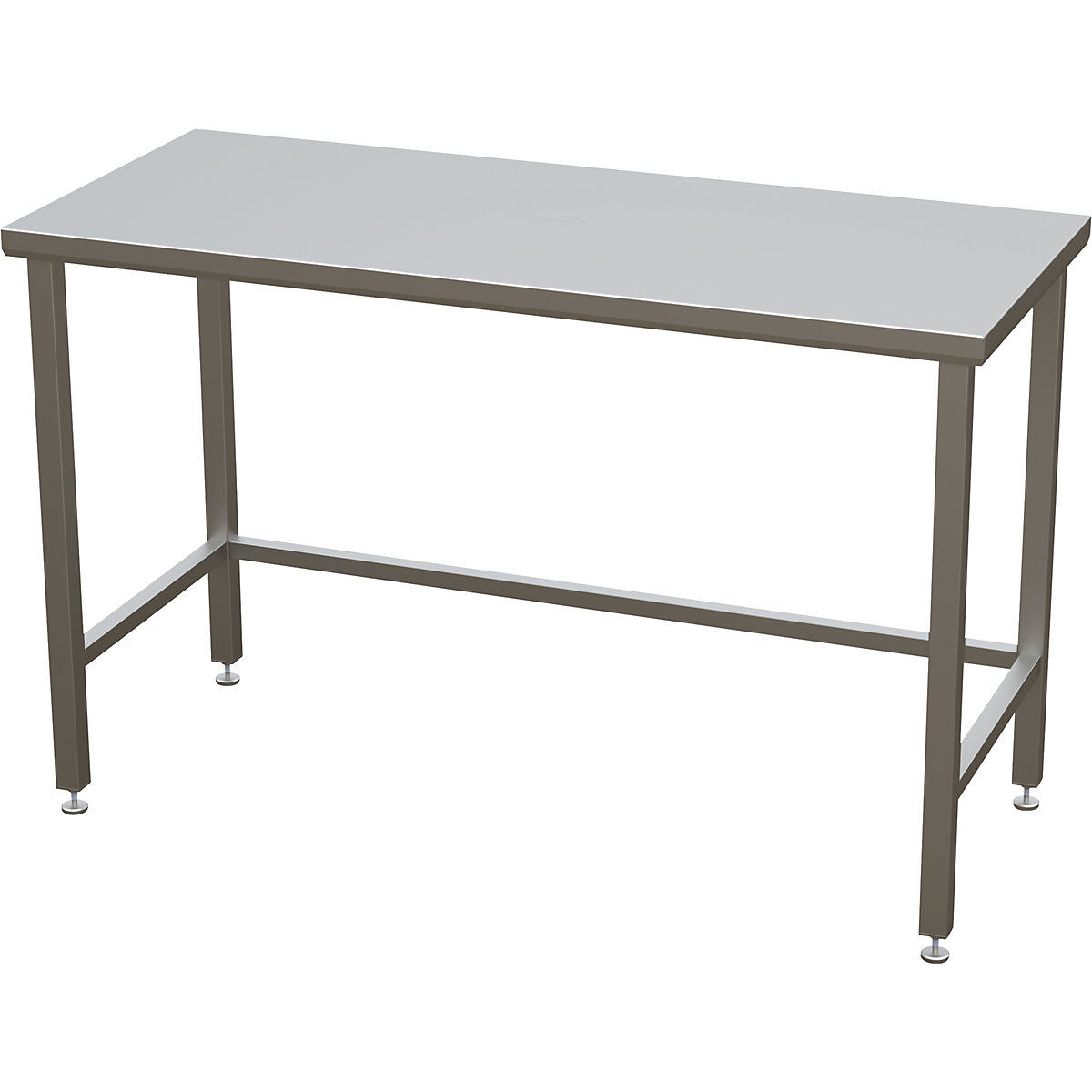 Mesa para salas limpas com tampo de trabalho liso