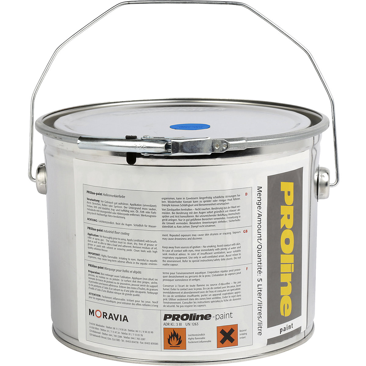 Tinta de marcação para pavilhões – Moravia